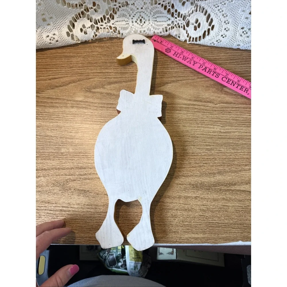 Vintage Farmhouse Wooden Sign Country Goose Duck‎ Hand Painted 16